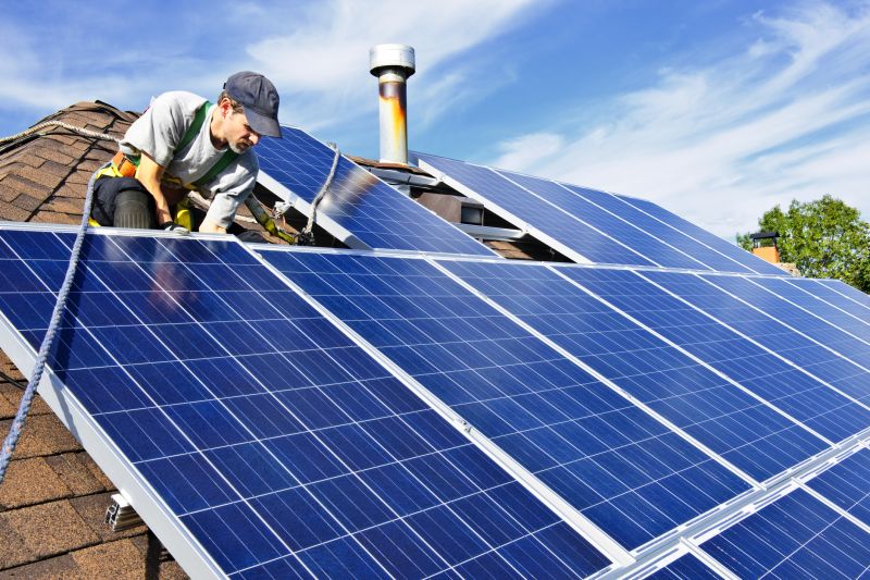 Commercial Solar Installation detail