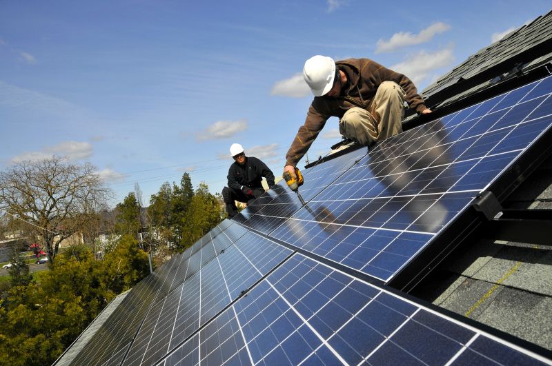 Residential Solar Installation detail